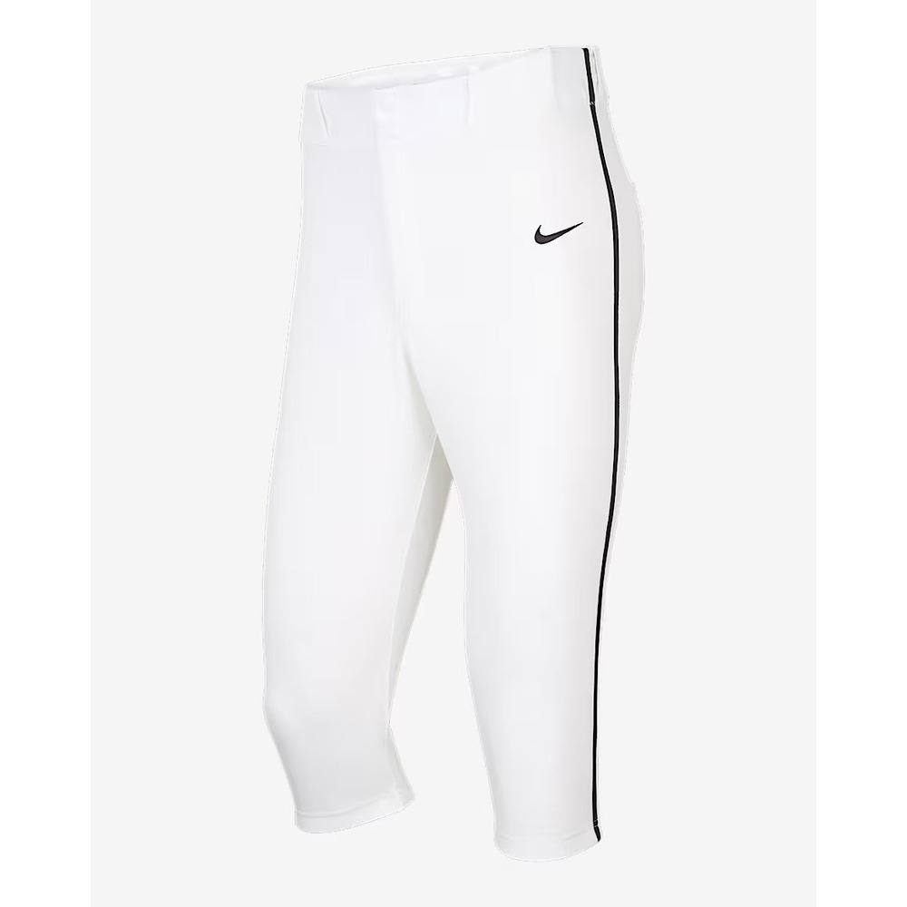 NIKE Vapor Select Team Baseball 3/4 Piped Pants White Men's XL *NEW* BQ9021-107